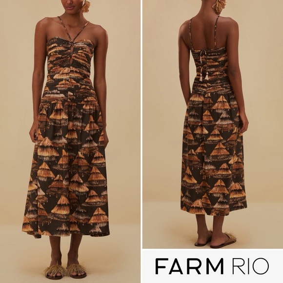brown shuhu maxi dress sleeveless Marnie Modal Sleeveless Maxi Dress / Chocolate | MESHKI